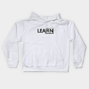 Learn artistic typography design Kids Hoodie